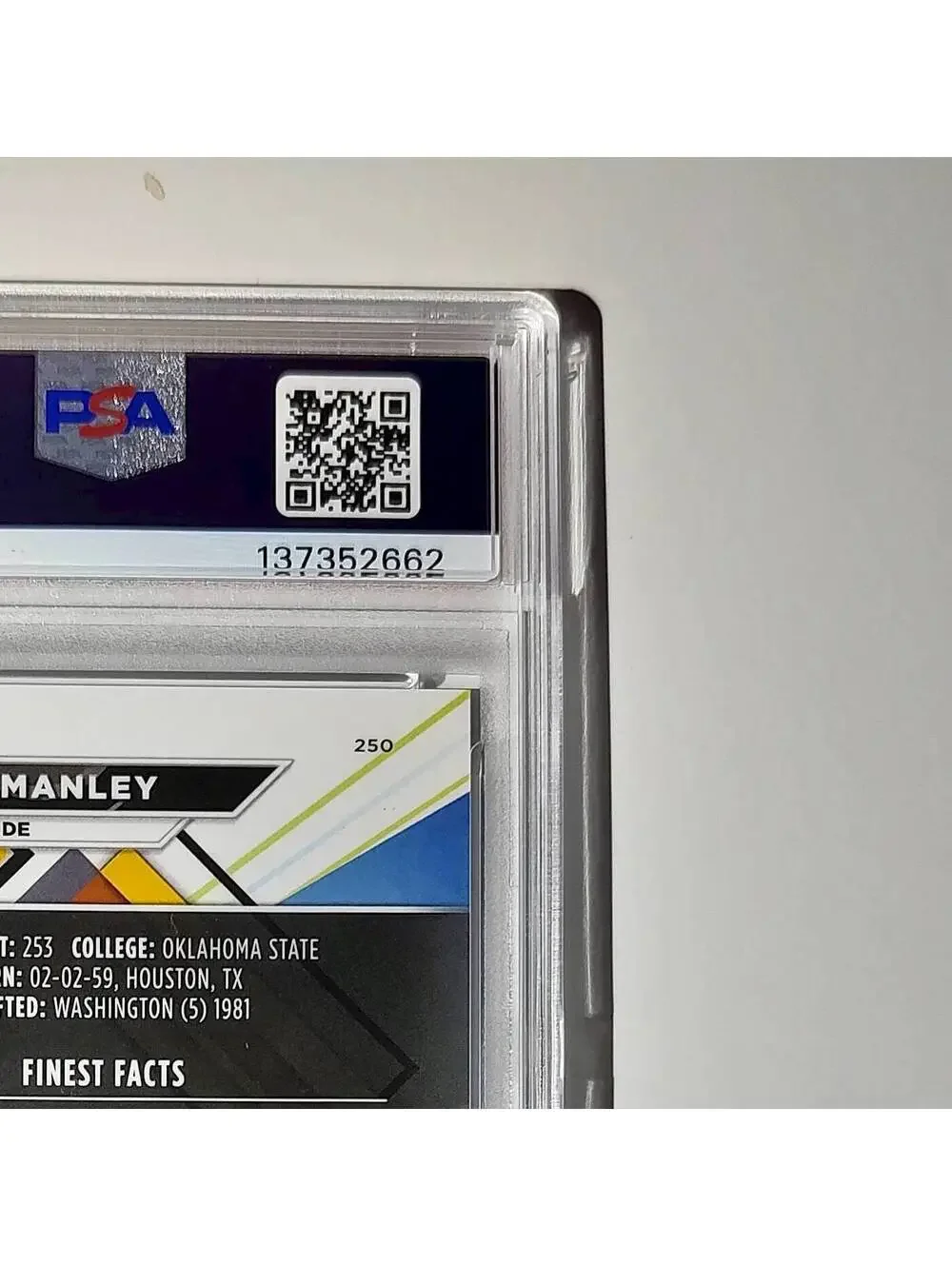 Dexter Manley 2023 Topps Finest 02/15 #250 Black Refractors PSA 10 Gem Mint